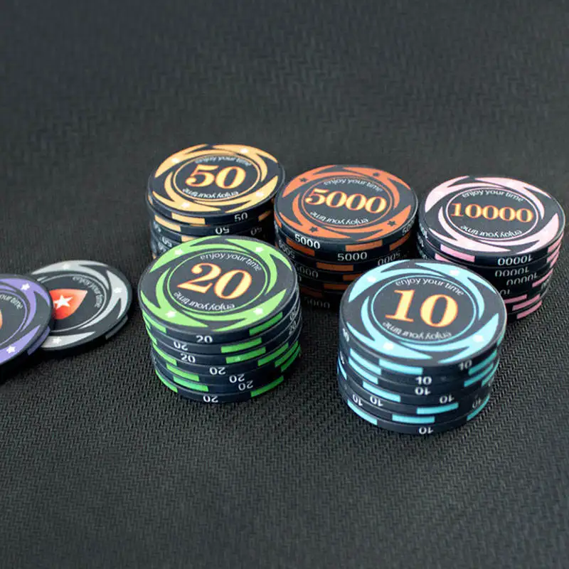 New Arrival Ultimate 10g Cash Game Bar Logo Playing Printable Manufacturing Ept Ceramic Custom Cheap Poker Chips