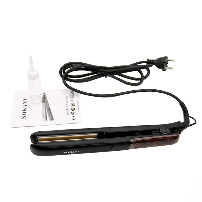 Popular Professional LED Water Vapor Steam Pod 450 Temperature PTC Styler Steampod Hair Straightener