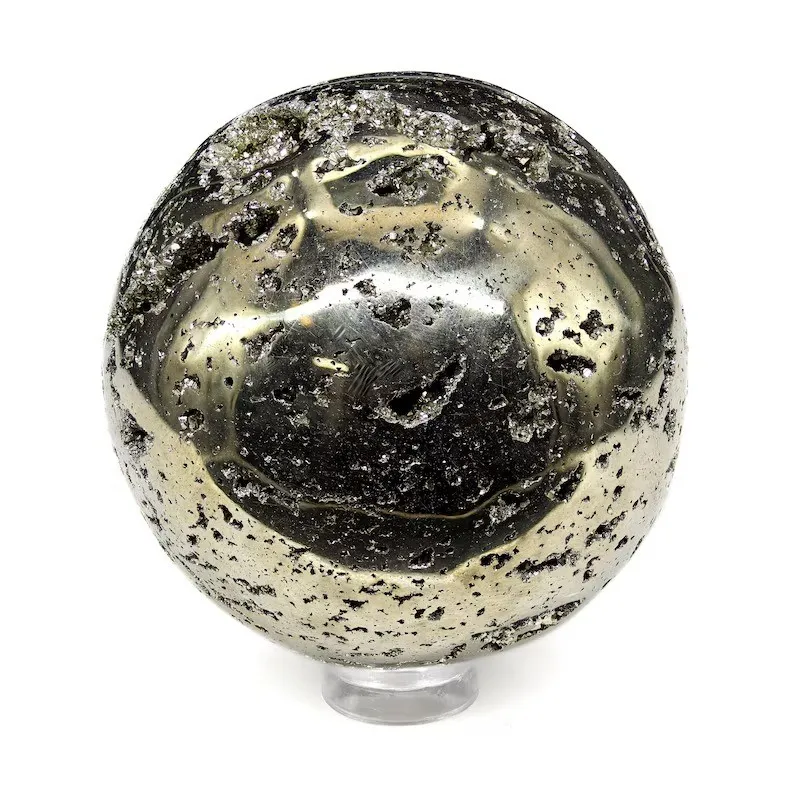 Druzy Peru Pyrite Sphere High Quality Gold Pyrite Crystal Ball Spiritual Healing Gemstone Chakra Balance Unique Meditation Gifts