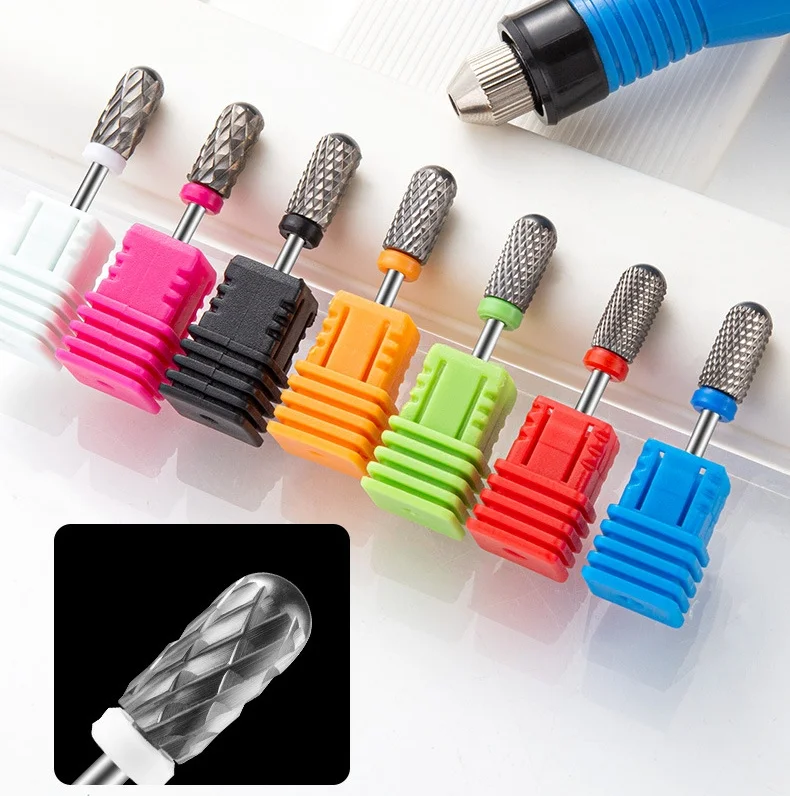 2024 Manicure Pedicure Nail Machine Tool Tungsten Carbide Burr Strong 4xc Nail Drill Bits