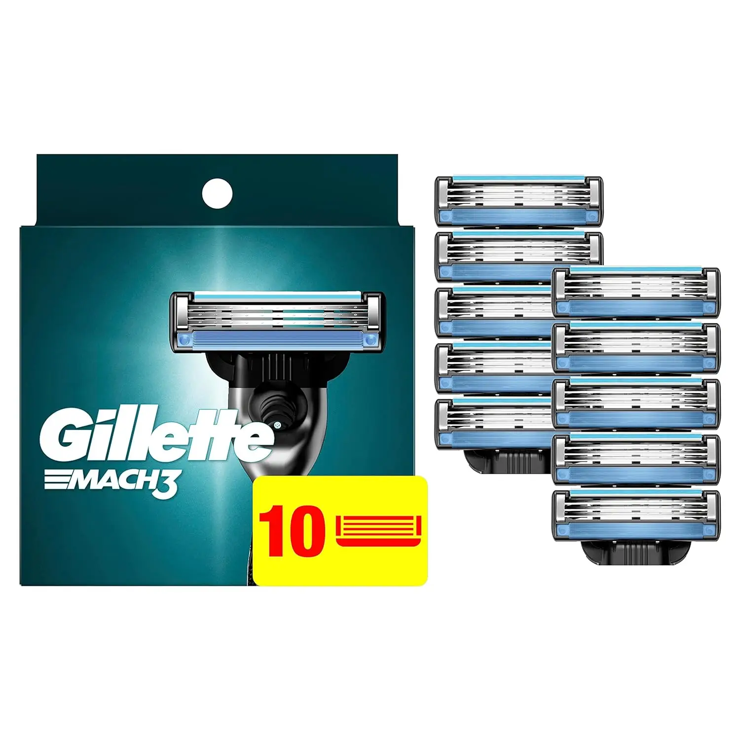 Gillette MACH3 мужские бритвенные лезвия картриджи комплект из 10 заправок