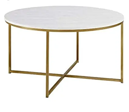 Garden Antique Galvanized Tall Flower Furniture Decor Coffee Table Marble , Metal Coffee Table