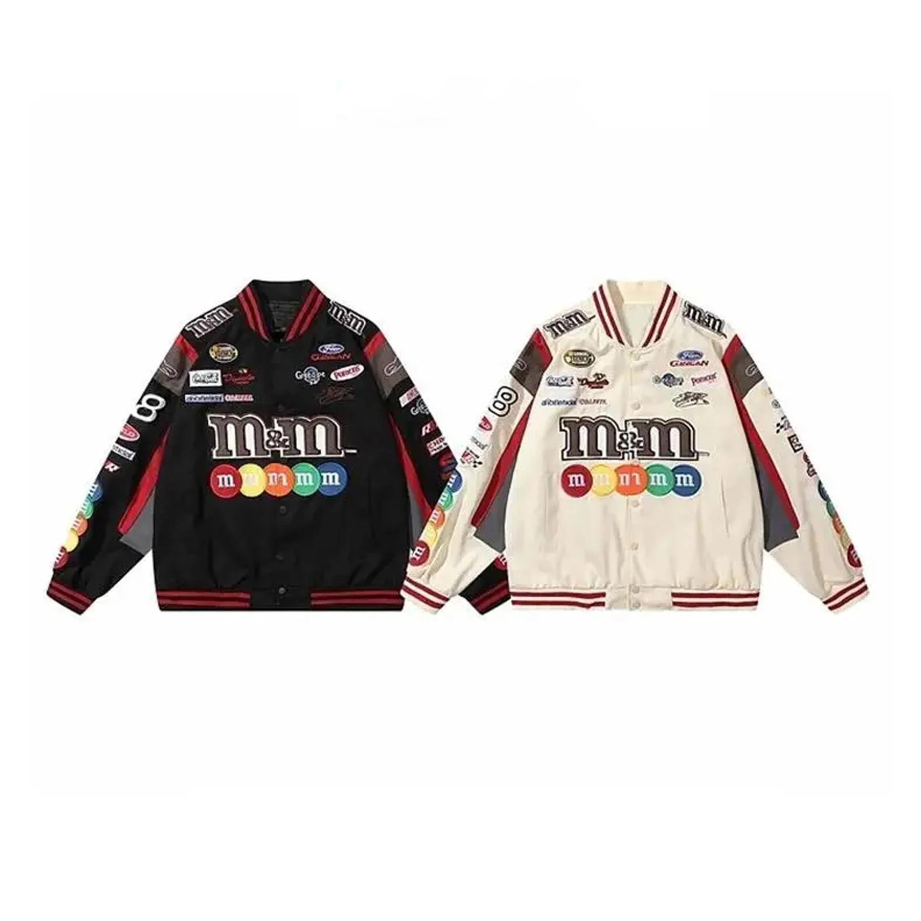 2024 модная женская мужская Свободная бейсбольная куртка с вышивкой в стиле хип-хоп мотоциклетное Пальто Повседневное высококачественное уличное гоночное университетское пальто