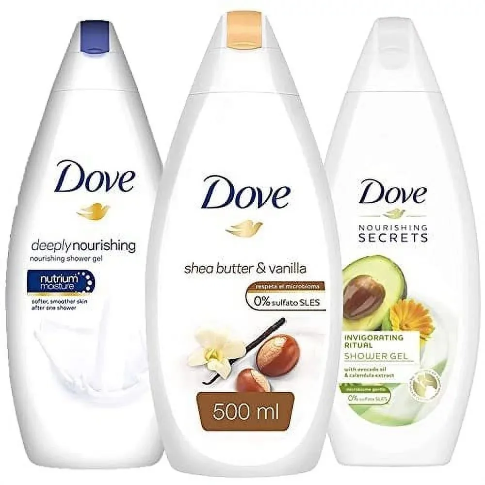 Dove Body Wash-масло ши глубокая влага фисташковый крем каждая международная версия 16 9 унций 6 штук (1 упаковка)
