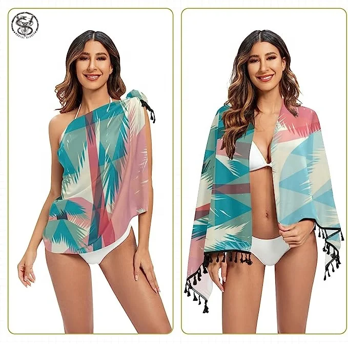 Hot Selling Sarong Bathing Suit Beach Skirt 2023 Wrap Around Beachwear Cover Up Women Beach Bikini Wrap
