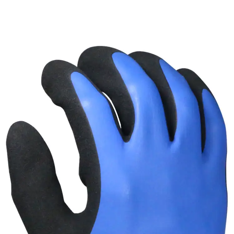 Rubber Sabdy Thumb Dip Latex Coated Household Working Safety Latex Garden Waterproof Gloves