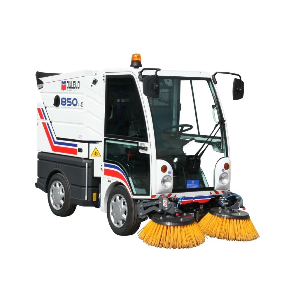 pure electric mechanical road sweeper for road garbage cleaning street sweeper