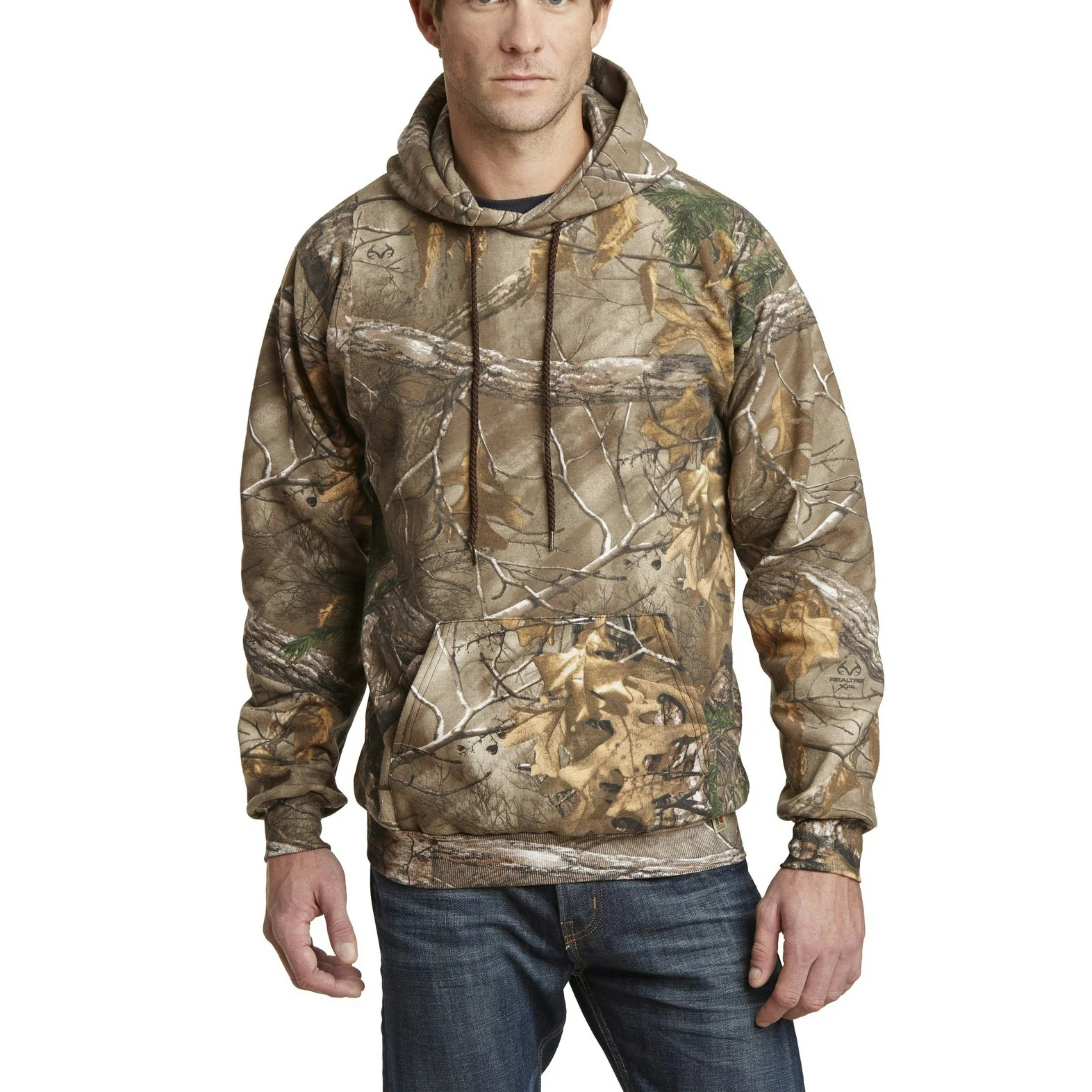 OEM Manufacturers Drop Shoulder 100% Cotton Heavyweight Palm Tree Camo Hunting Jungle Print Camping Zipper Hoodies For Men