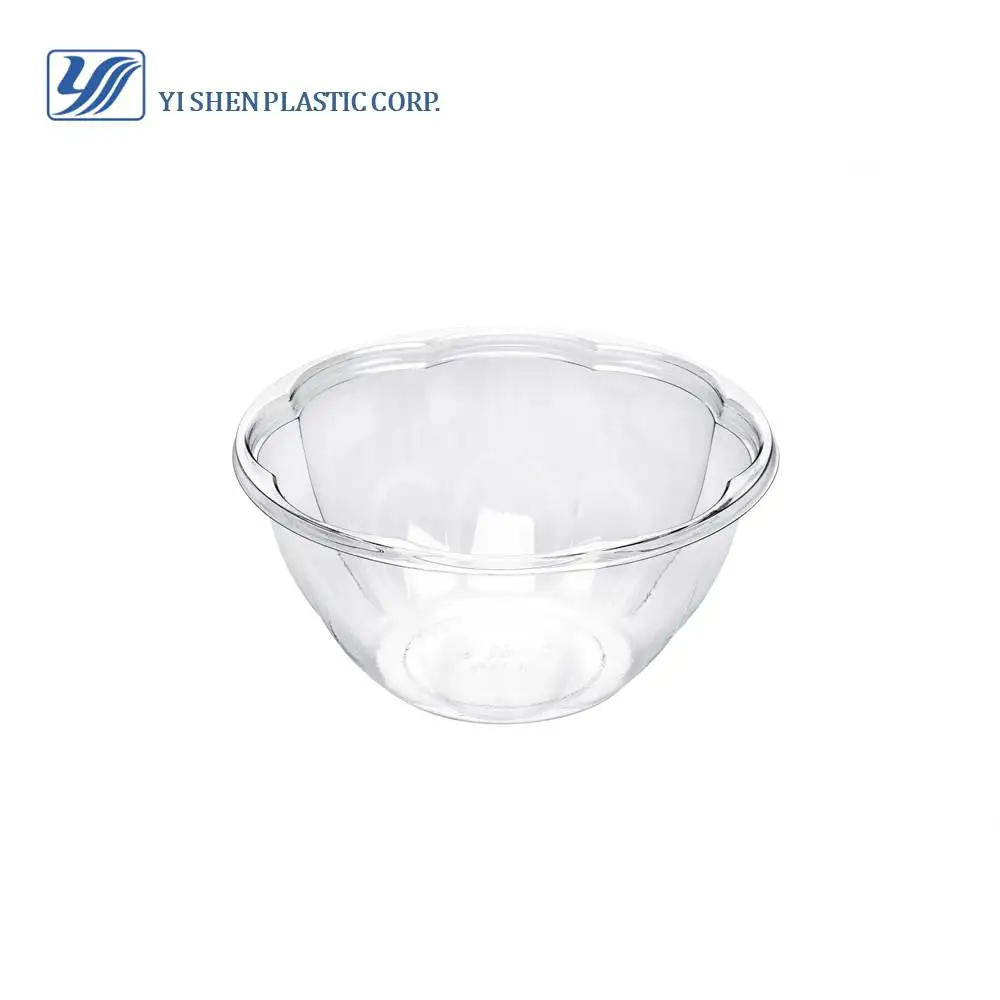 24oz PLA salad bowl with lid