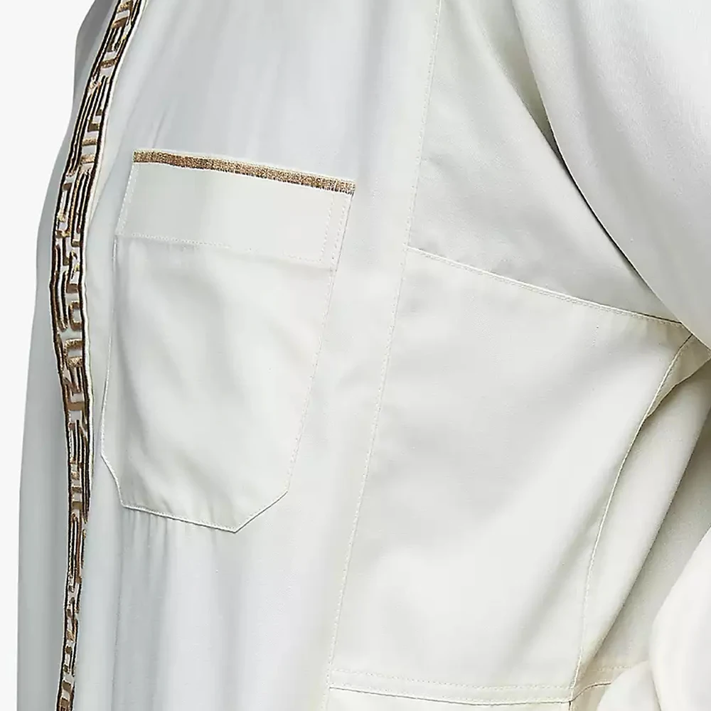 High Quality Moroccan Kaftan Thobes Daffah Jubbah Arabic Wholesale Muslim Islamic Mens Abaya Arab Clothing