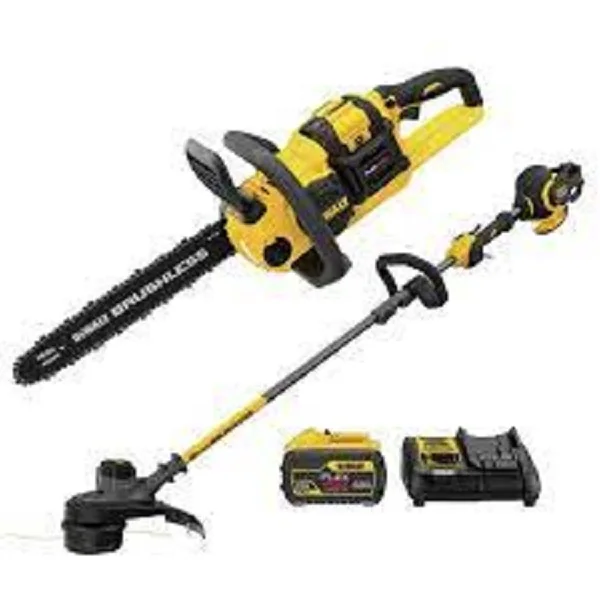 New / Used FLEXVOLT DCCS670X1 60Volt Brushless Chainsaw w/3Ah Battery Charger, Chain saws: 60V Battery Industrial Supply PROMO