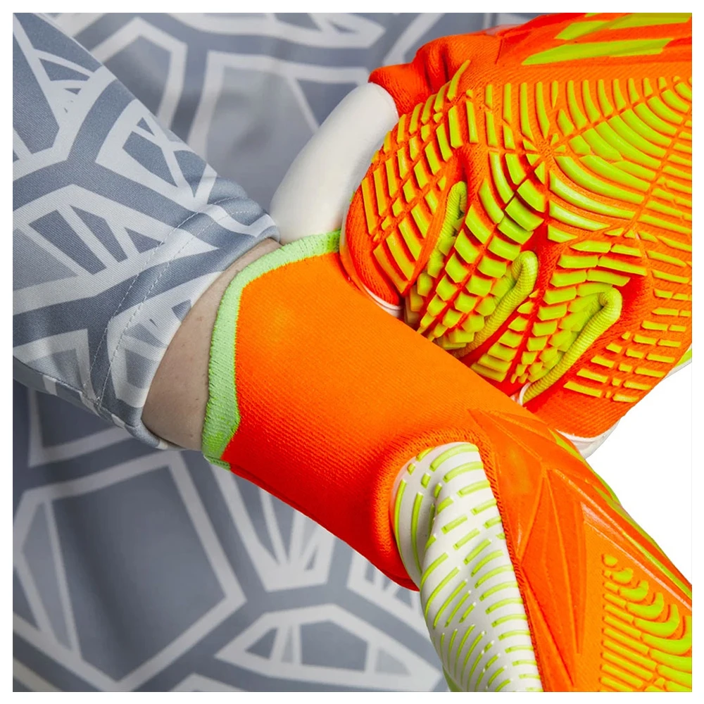 Hot sale goalkeeper gloves professional protect latex knitting Nylon football soccer goalkeeper gloves