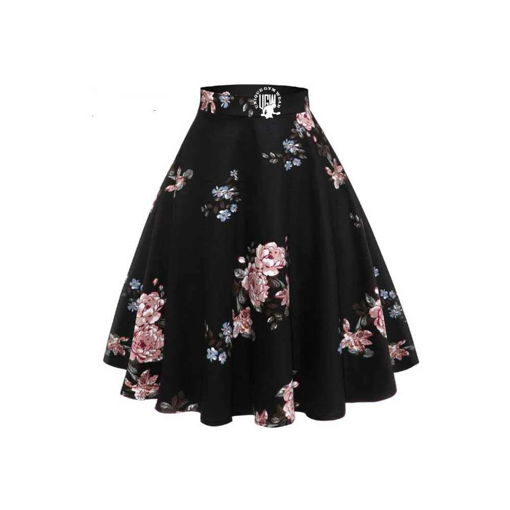 Wholesale Women Clothing Elegant High Waist Pleated Lace Trim Chiffon Silk Maxi Skirt Casual Dresses Light Denim
