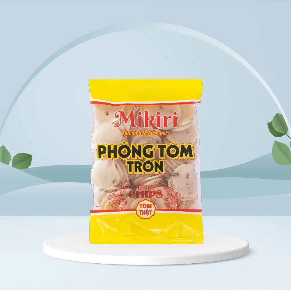 Top Ten Asia Snack Shrimp Puff Pastry 200 g Style Circle Ingredient Shrimp Seafood Snacks Delicious Shrimp Taste  Use with Sala