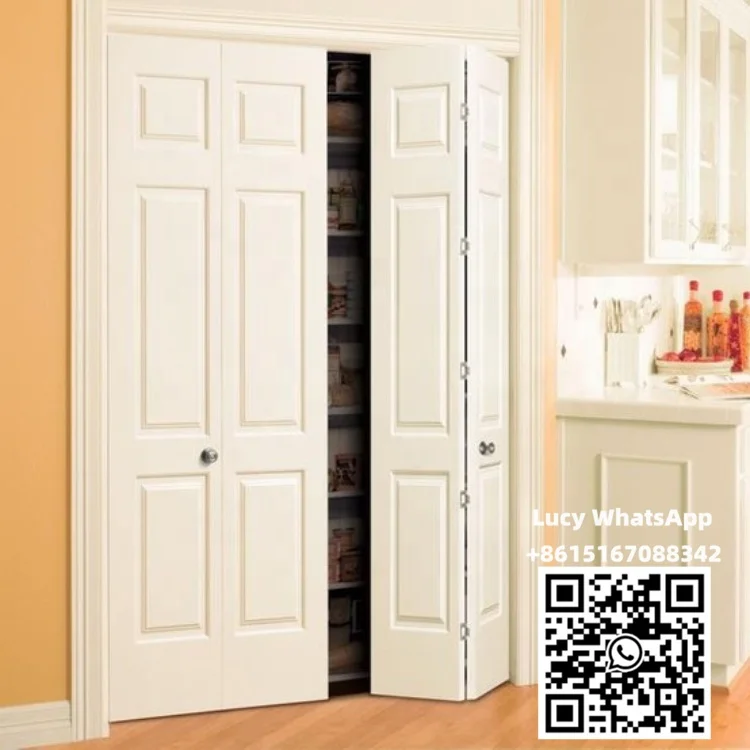 Bi-fold  moulded door suit for cloakroom white primer system