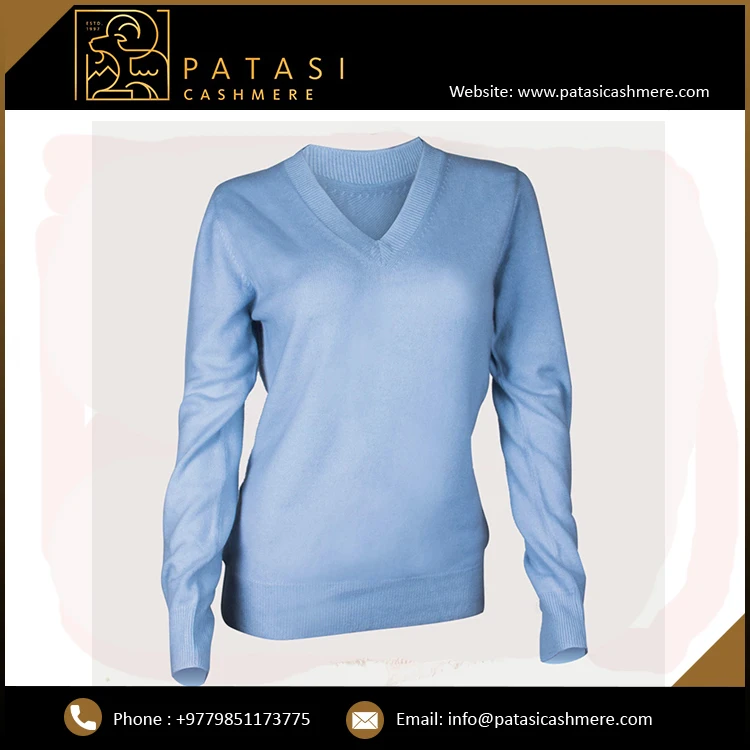 Stanadr Quality Custom Size Ladies V Neck Cashmere Sweater Buy from Leading At Reasonable Price