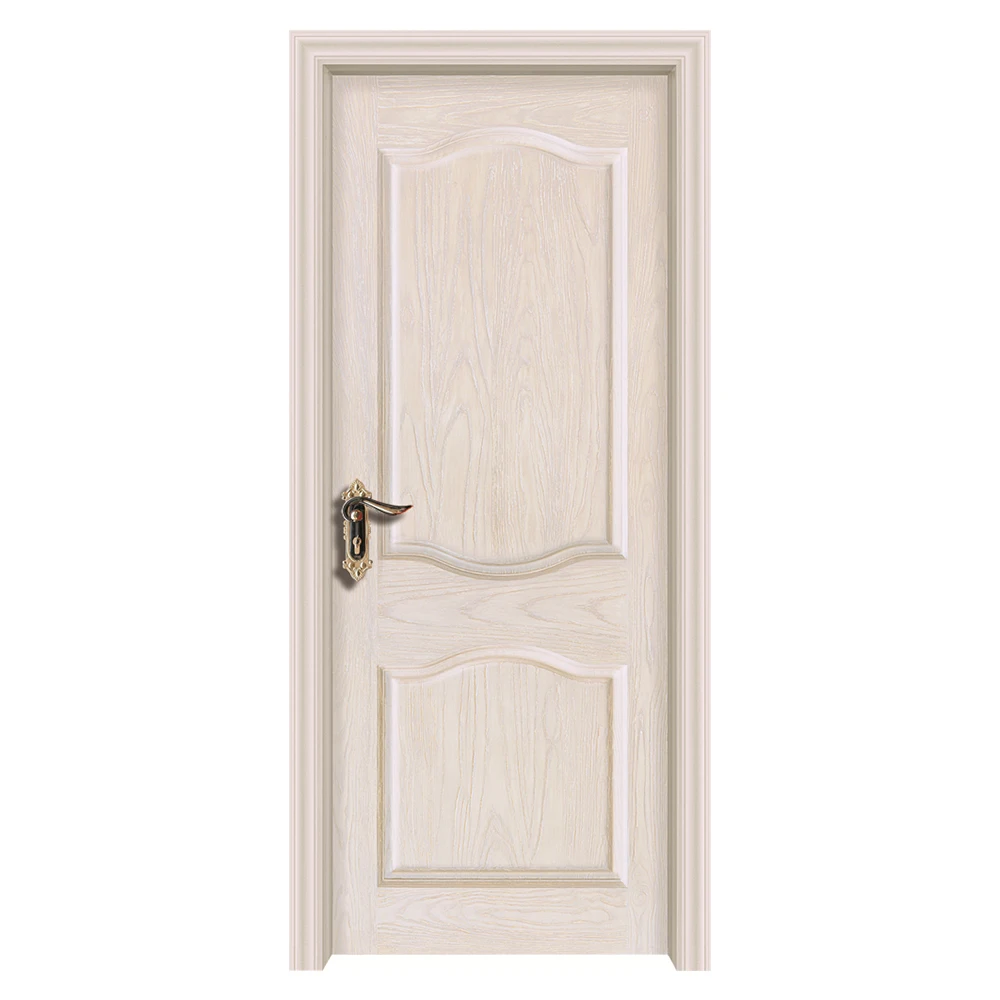 Chinese Paint Modern Flush Interior Door Designs High Quality Solid Wood Custom Door With Door Lock