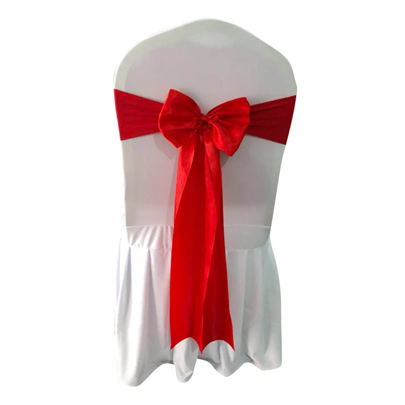 Manufactory Wholesale Polyester Spandex Elastic Stretch chair covers chair sashes for wedding decoration