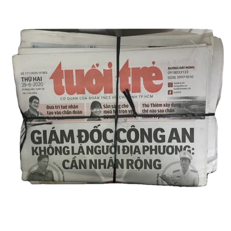 High Quality Old Newspapers (ONP) Corrugated Waste Recycling Scrap Paper for Sale for Waste Management