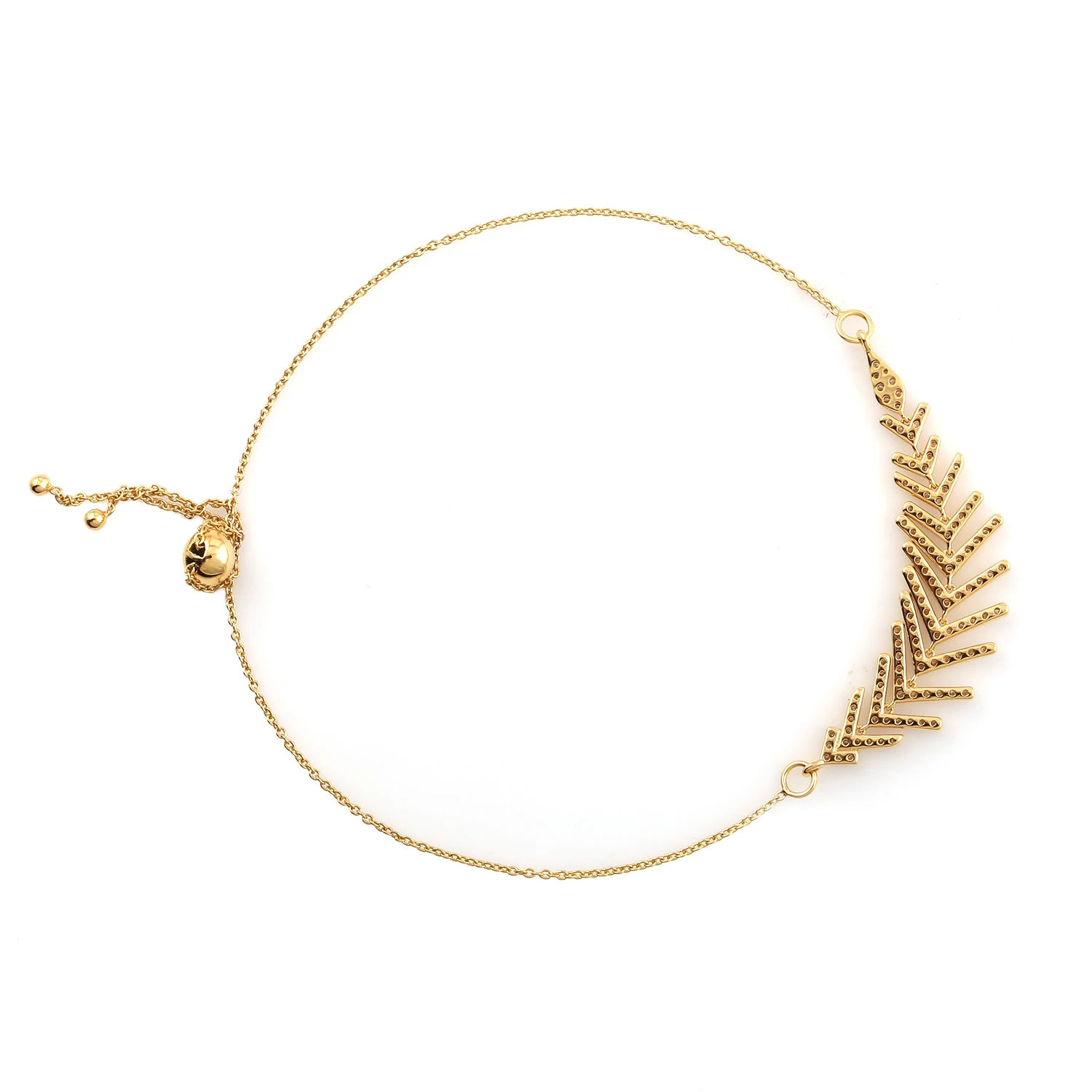 Feather Designs Bracelets Handmade Pave Diamond Jewelry Beautiful Western Diamond Gifts