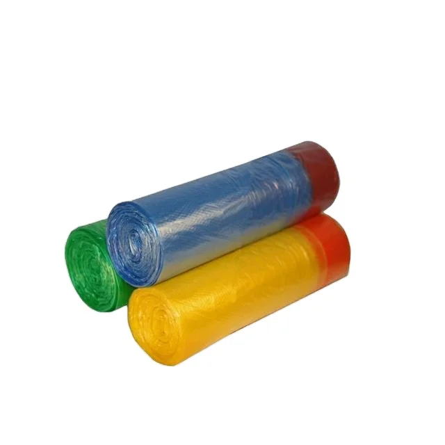 Wholesale HDPE / LDPE Plastic Drawstring Trash/Garbage/Rubbish/Refuse Bag Heavy Duty for Kitchen Office