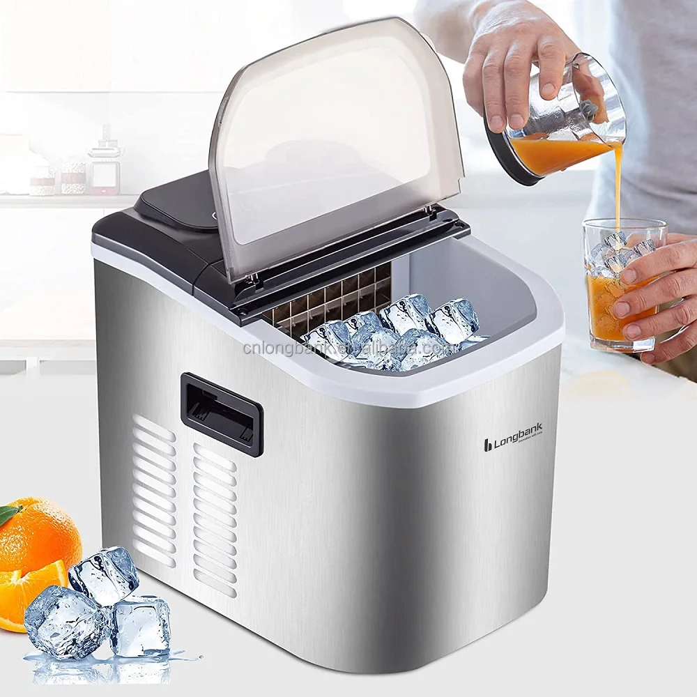 Ice Maker, Freestanding Nugget Ice Maker 26lbs/24h