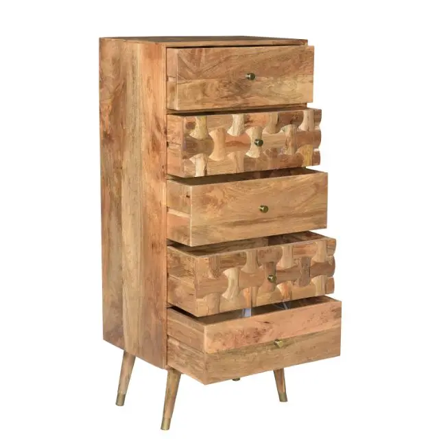 Modern Clio Collection Designer Natural Finish For Dining Living Room Drawer Manufacturer Furniture