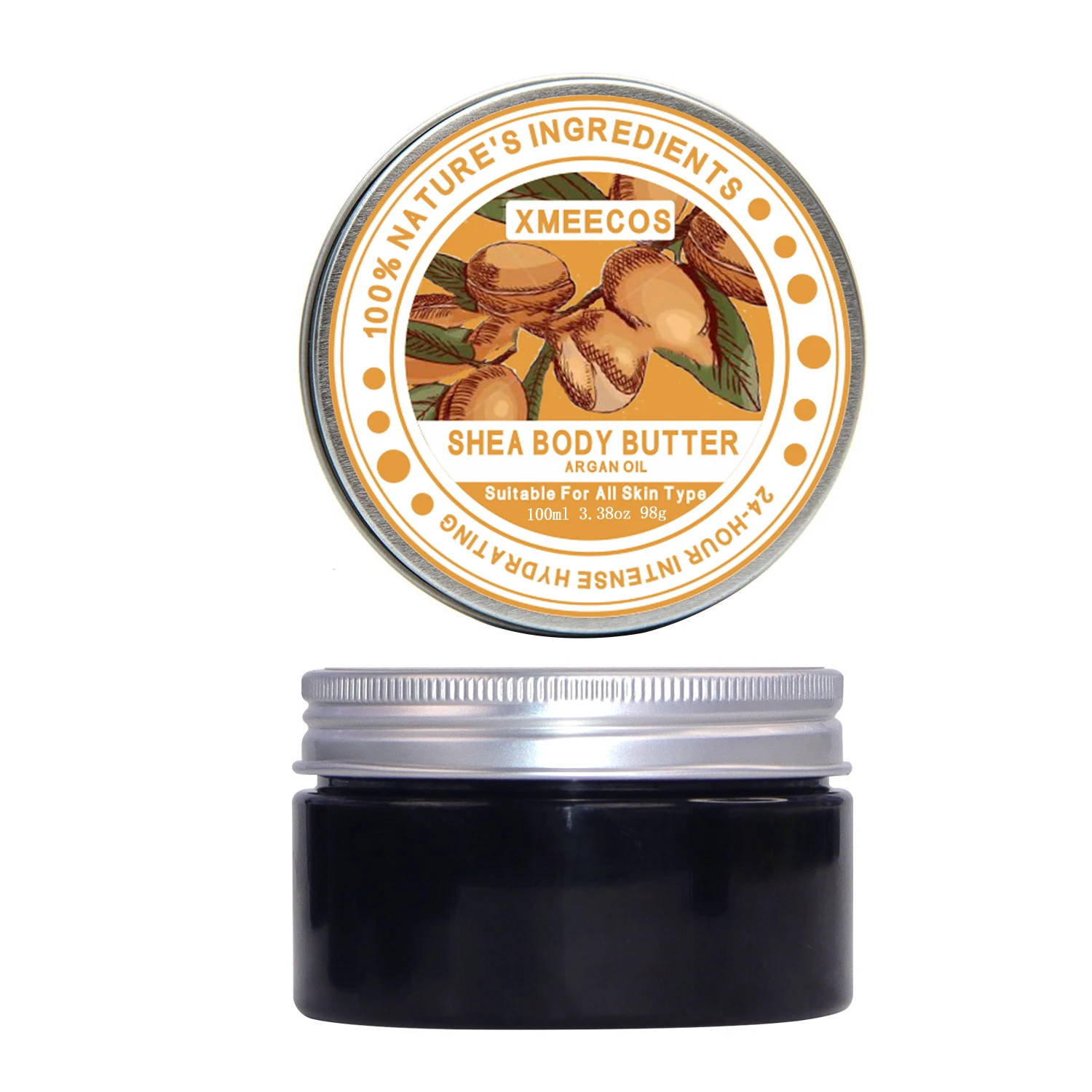 Wholesale Organic African 100% Pure Vegan Whipped Shea Butter Body Cream Moisturizing Argan Oil Body Butter