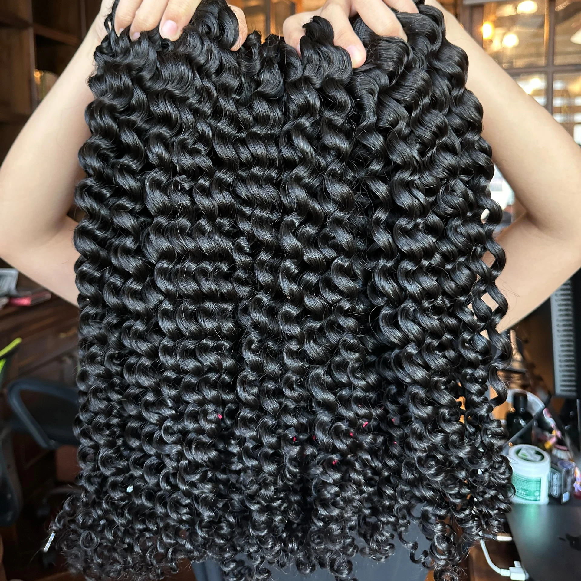 No Tangle No Shedding Deep Curly Natural Color Human Hair Weave Bundles Buy Direct From Vietnam Factory