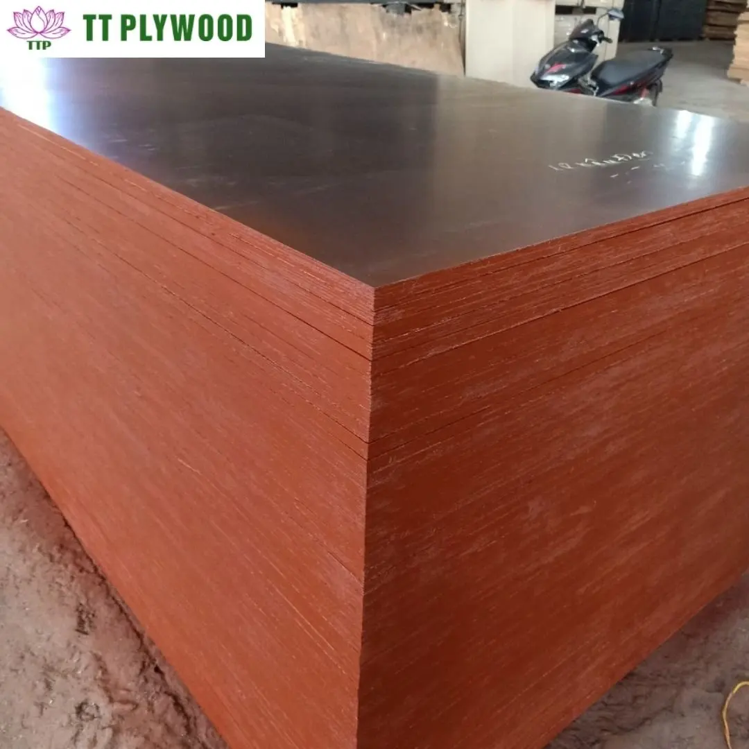 2023 Dynea Phenolic Film Face Melamine Glue WBP 12 Reused Times Eucalyptus Acacia Core Faced Plywood From Vietnam