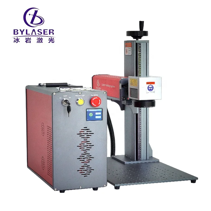 New Intelligent Detection Monitor System Upgrade Split Portable Fiber Laser Marking Machine 60w 100W JPT MOPA for Metal
