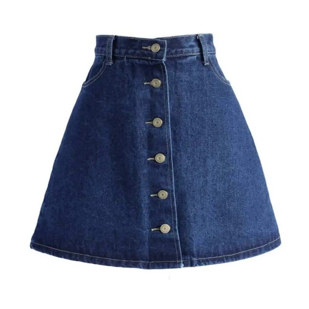 Blue Denim Womens Summer Streetwear Casual Shorts Stylish Mermaid Skirt Design for Trendy Effortless Summer Fashion wholesale