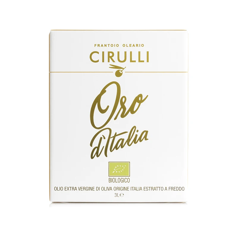 Finest Quality Italian Extra Virgin Olive Oil CIRULLI Cultivar Coratina Fast Delivery Bag in Box 3Liter for sale