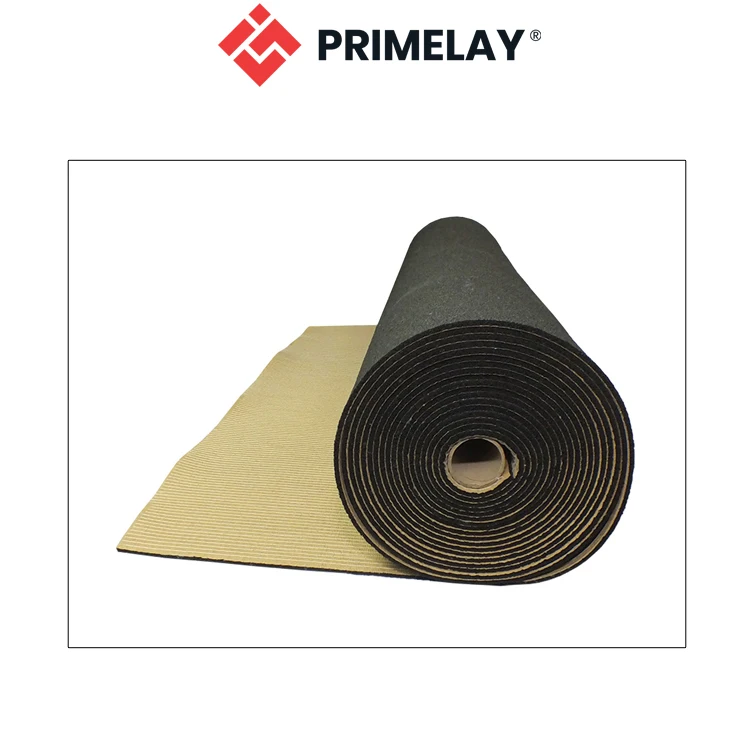 100% Recyclable Crumb Rubber Underlay Premium Quality Wholesale ECCR Durafort 6.5mm for Living Rooms, Hotel Rooms
