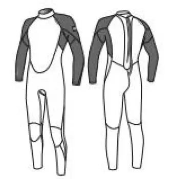 4/3mm Neoprene Surf Suit, Man