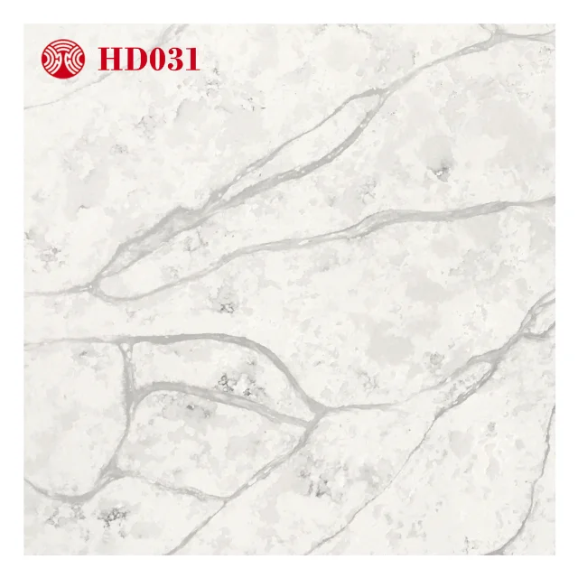 Super Quality White Calacatta Design Quartz Countertops Competitive Price Wholesale for Kitchen Use Made of Artificial Stone