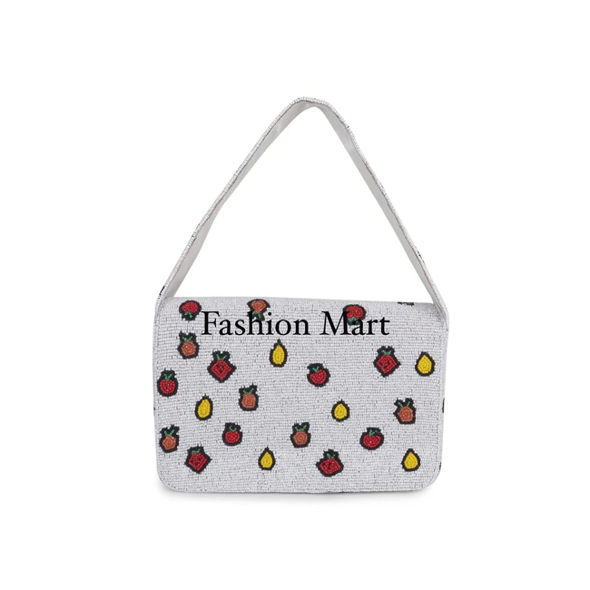 Top Selling Lemon beaded purse - strawberry Beaded Bag Purse at Wholesale Price