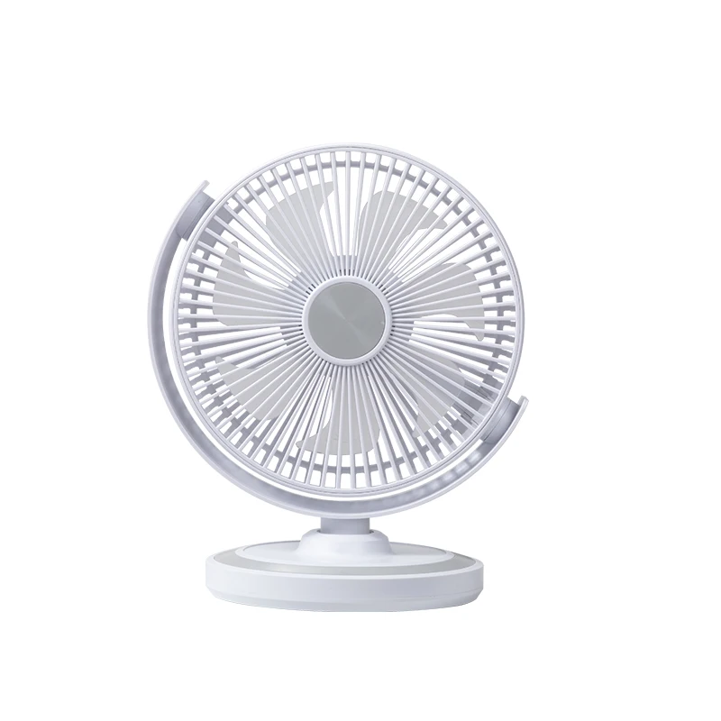 Wholesale HJ-5080 10-Inch Dormitory Usb Charging Fan Mute Portable Electric Standing Table Fans Air Coolers