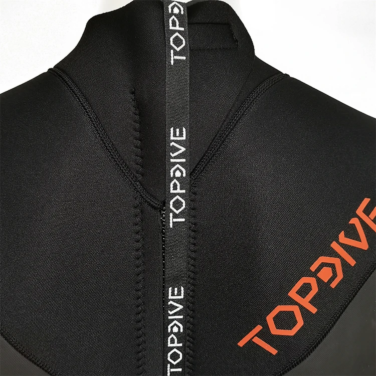 3mm Neoprene Full Wetsuit Men Black Zipper Diving Suit for Snorkeling Diving Swimming Kitesurfing