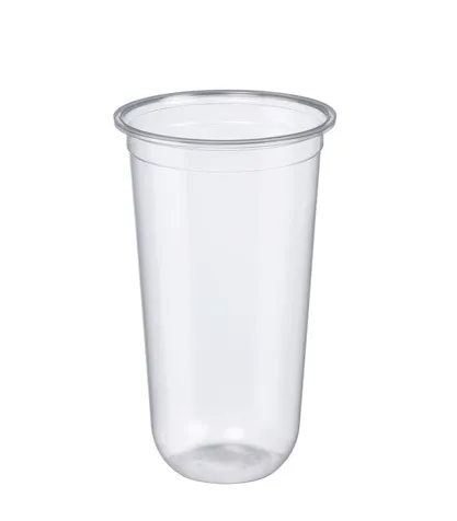 Jiuzhou _ Customized Logo PP-Q700 Cup Disposable bubble boba  tea Plastic cup