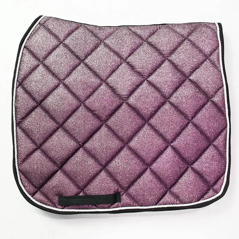 Professional Manufacturer Horse Racing Products Competition Dressage Saddle Blanket Glitter Custom Saddle Pads Shiny Bling Bling