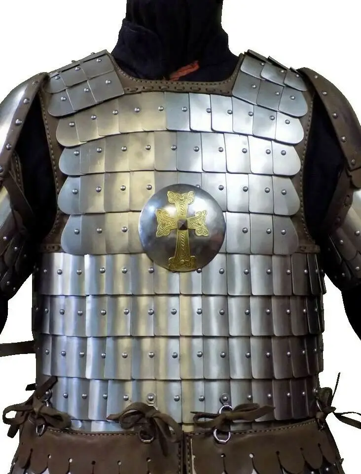 Medieval Knight Breastplate Scale Armor Steel Lamellar Armour
