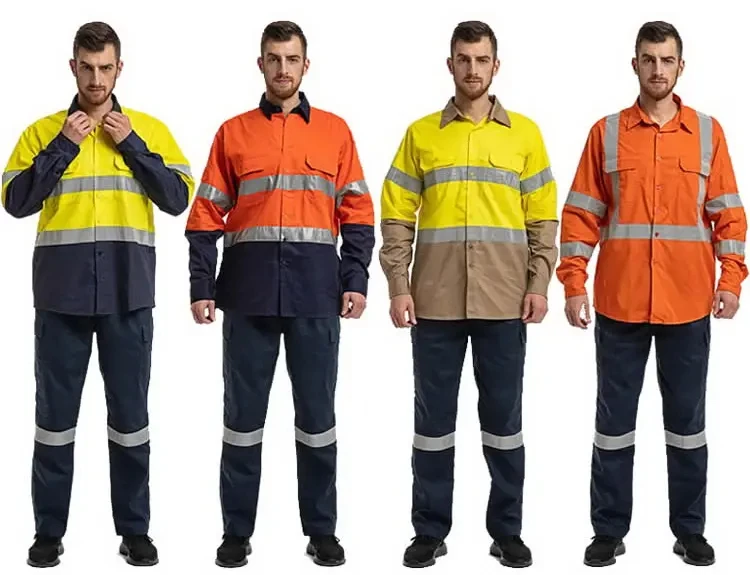 New Design Customized Working Uniforms for Men Construction Work Wear Worker Work Uniform Suit Set