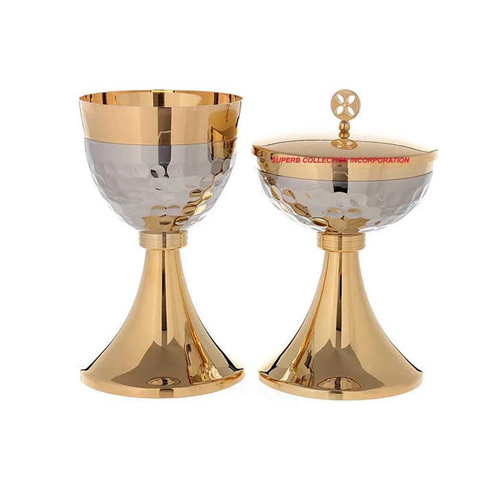 Gold and Silver Plated Brass Church Chalice Handmade Top Selling and High Quality