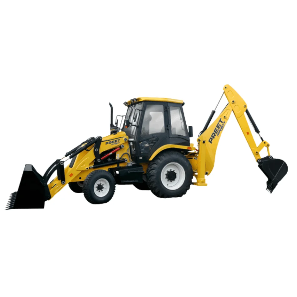 Backhoe With 4 Cylinder Engine 92 Kw High Quality Low Price Backhoe Loader 5 Ton With Trenching Bucket Backhoe Loader