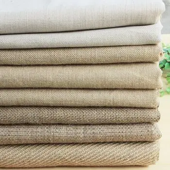 Good Price  55% Jute 45% Cotton Hemp Fabric Bag Hessian Burlap Linen Fiber Canvas Cotton Woven Jute Sofa Cotton Fabric