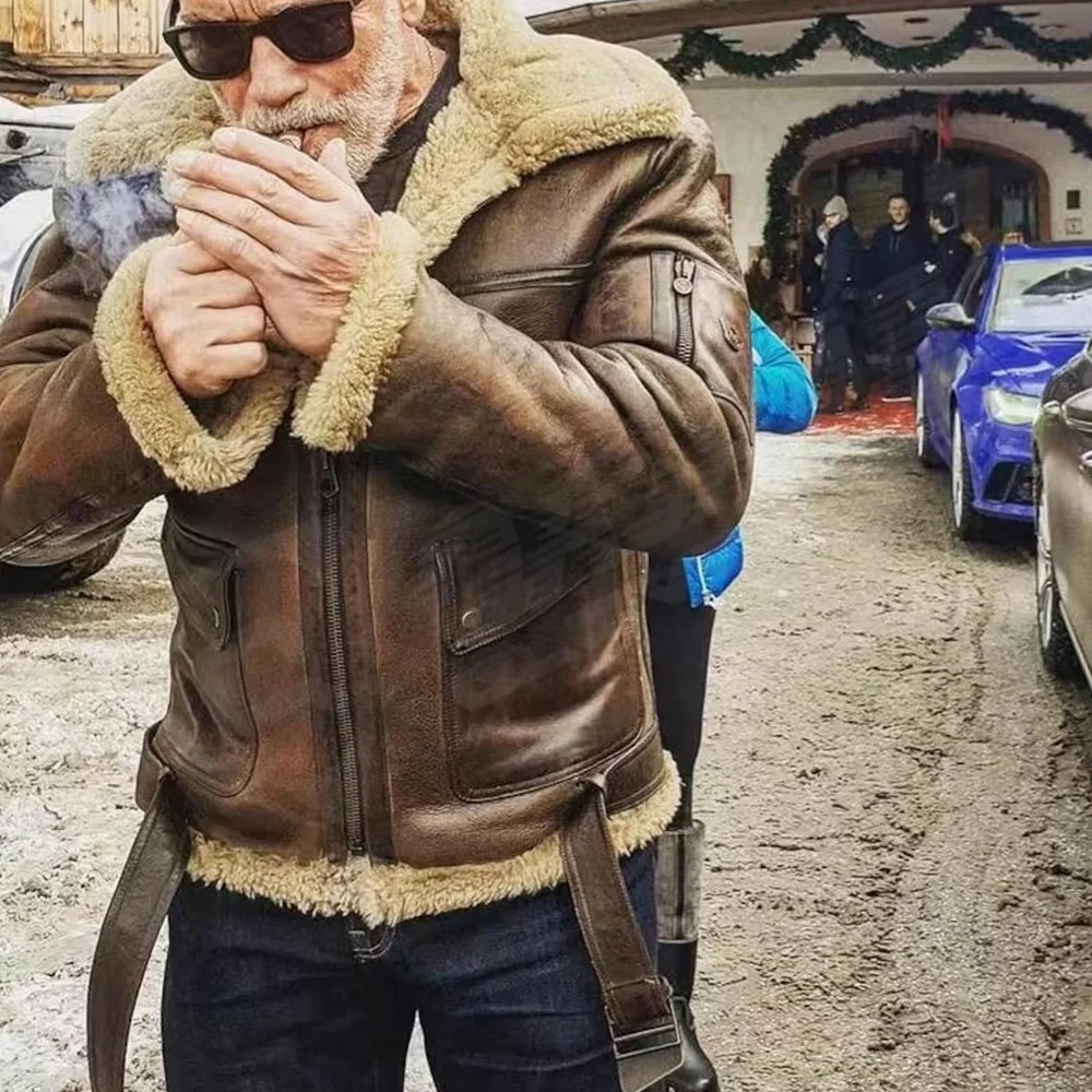 Hot Sale Casual Cheap-Blanked Slim-Fitted Fur Fashion New Design Men Outerwear-Men Leather Coats Jackets