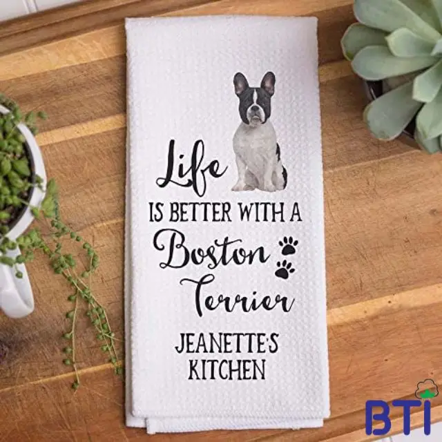 Digital Printed Home Textile 100% Cotton Super Absorbent Custom Printed Kitchen Tea Dish Towels