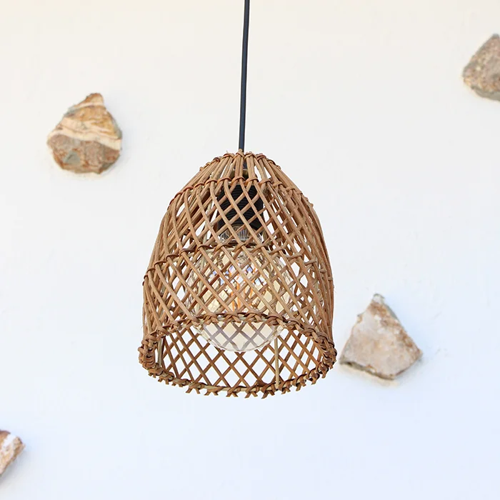 Vietnam high quality products teahouse home decor rattan lighting pendant marble pendant light contemporary pendant lighting