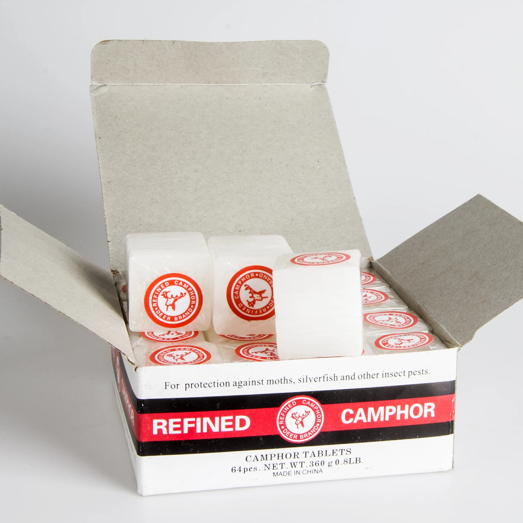 wholesale 360g 64 pcs Camphor for Pooja,Insect and moth prevention refined camphor tablets